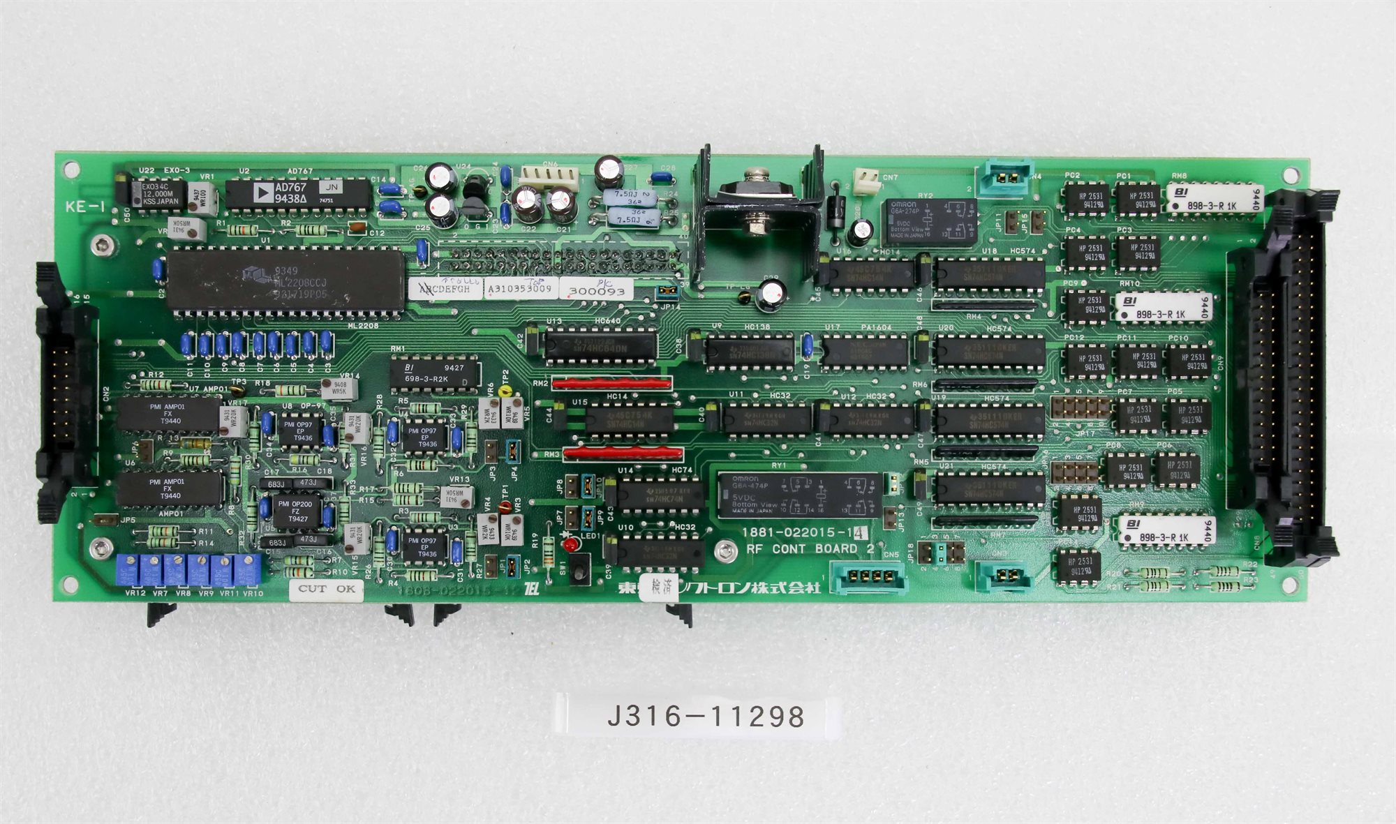 11298 TOKYO ELECTRON RF CONT BOARD 2 W/ 881-521470-1 PCB 1881